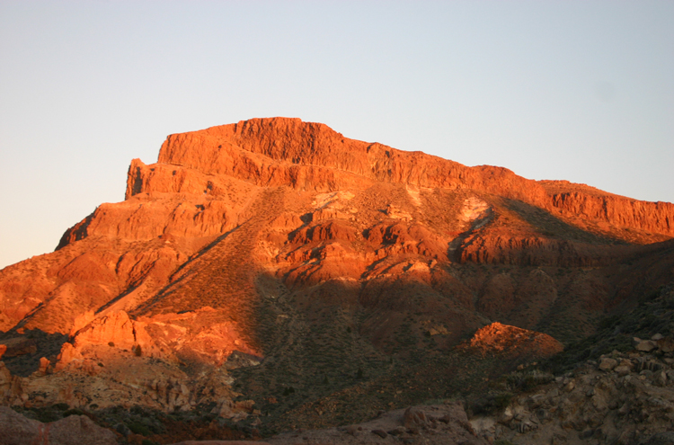 Spain Canary Islands: Tenerife, Las Canadas and El Tiede, Guajara at sunset From Las Canadas, Walkopedia