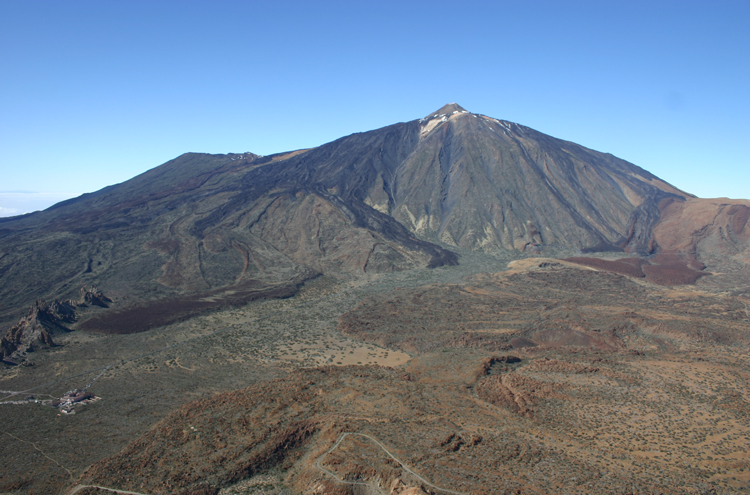 Spain Canary Islands: Tenerife, Guajara, From summit to El Tiede, Walkopedia