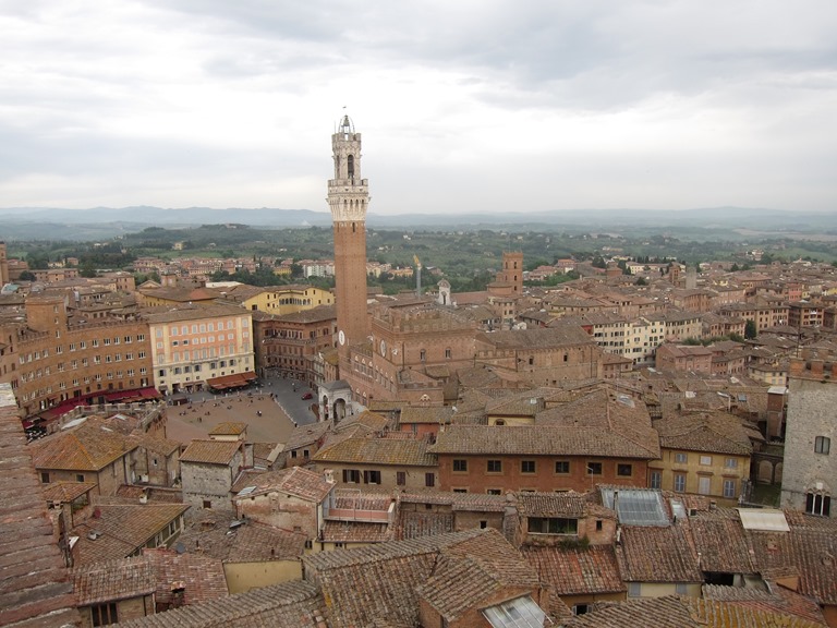 Italy, Via Francigena, Tuscany -  Siena from unfinished duomo , Walkopedia