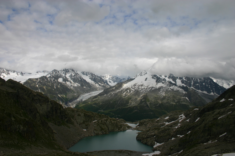 France Alps Aiguilles Rouges, Lac Blanc and Southern Aiguilles Rouges Traverses, Mt Blanc From Lac Blanc, Walkopedia