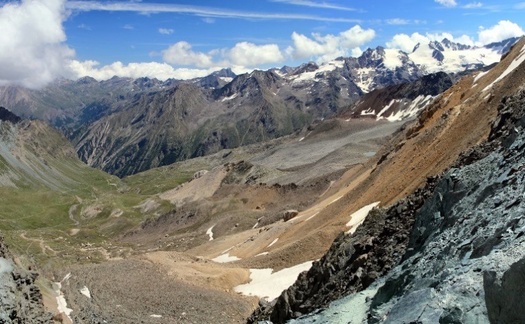 Italy Alps: Gran Paradiso, Alta Via 2 (Gran Paradiso), View from Col Lauson (Loson) , Walkopedia