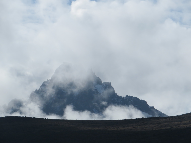 Tanzania Mount Kilimanjaro, Trekking Kilimanjaro , Mawenziand clouds, from above 3rd Cave camp, Walkopedia