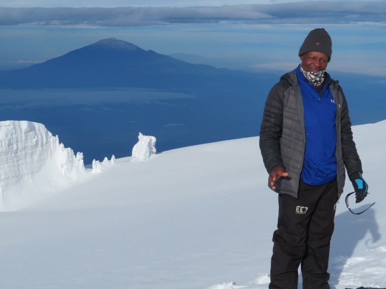 Tanzania Mount Kilimanjaro, Trekking Kilimanjaro , Meru from summit ridge 2, Walkopedia