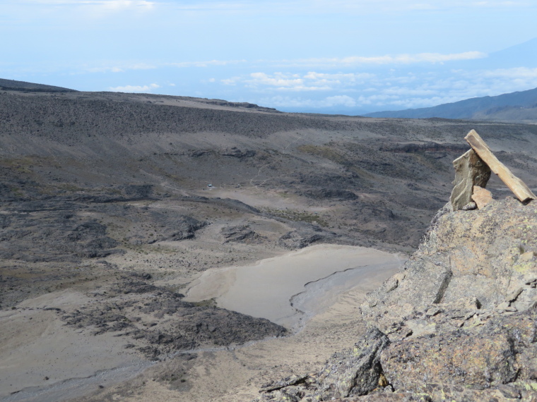 Tanzania Mount Kilimanjaro, Trekking Kilimanjaro , Moir Hut camp from Lent Hill, Walkopedia