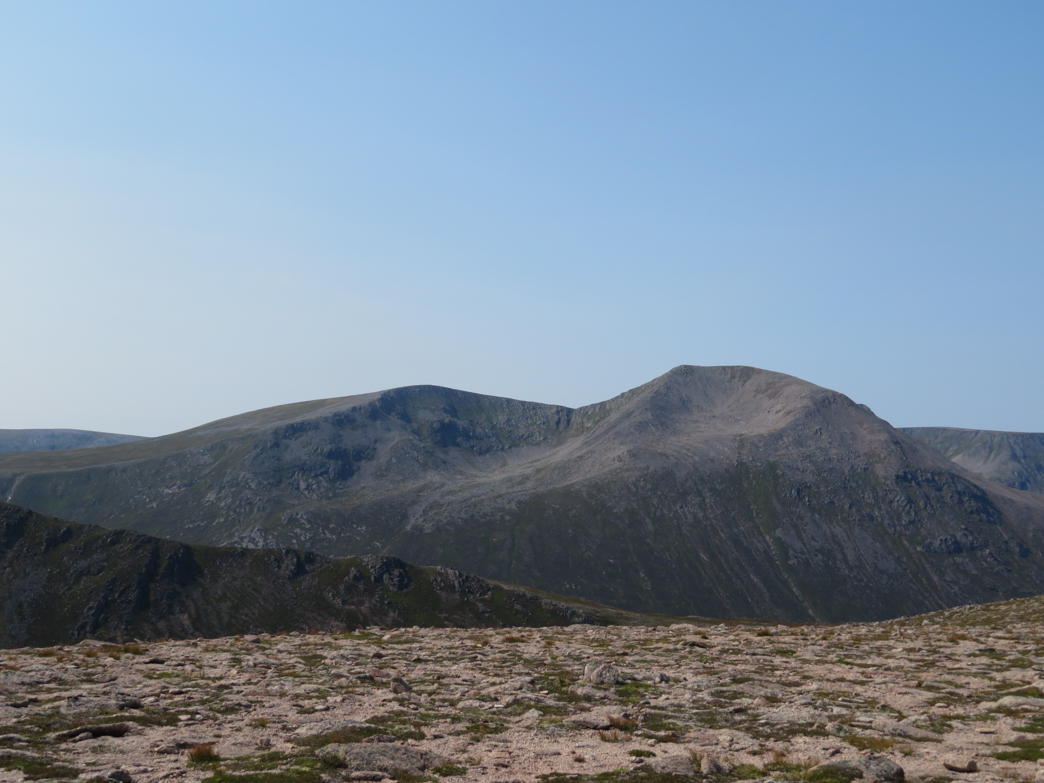 The Cairngorms: Cairn Toul from Sron Riach - © William Mackesy