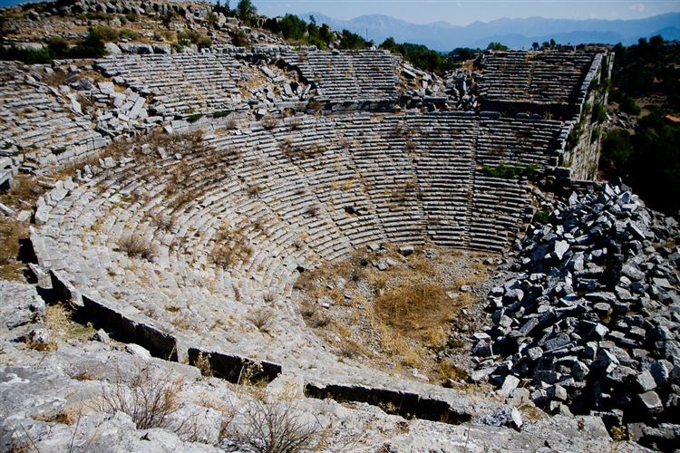 Turkey Anatolia, St Paul Trail, Theatre in Selge, Walkopedia