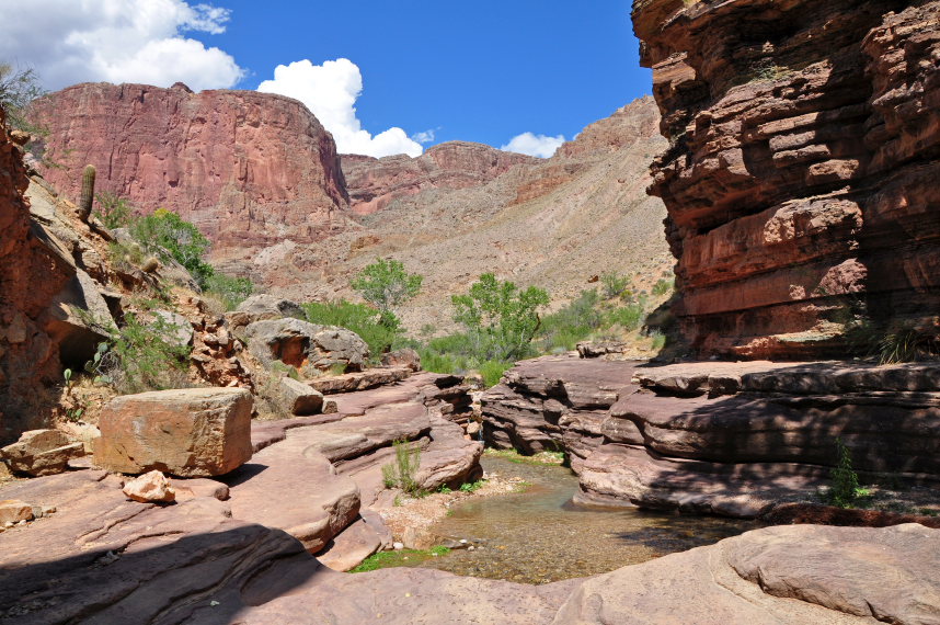 USA SW: Grand Canyon, Thunder River, Deer Creek Trails, Deer Creek Trail , Walkopedia