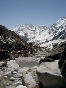 India Sikkim and nearby, Green Lake, Mountains above Yabuk, Walkopedia
