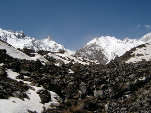 India Sikkim and nearby, Green Lake, Terminal moraine, Walkopedia