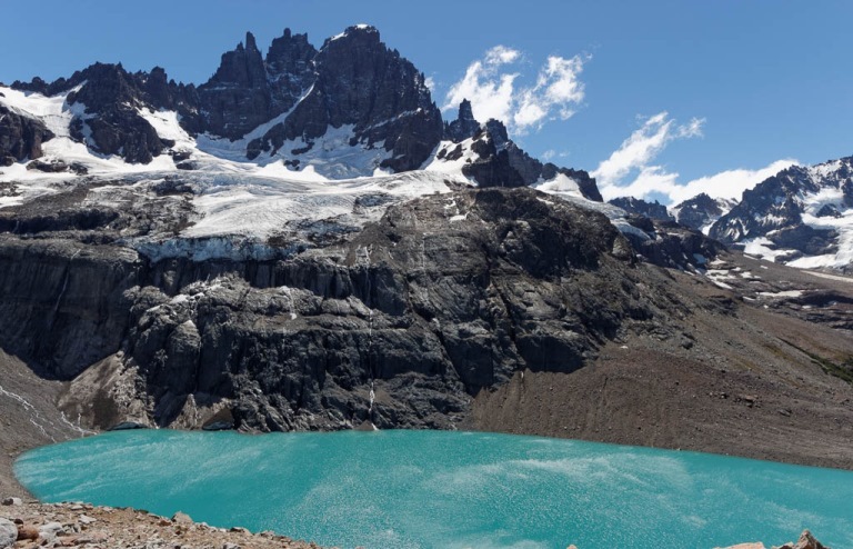 Chile Patagonia, Cerro Castillo, Cerro Castillo, its glacier and its lake , Walkopedia