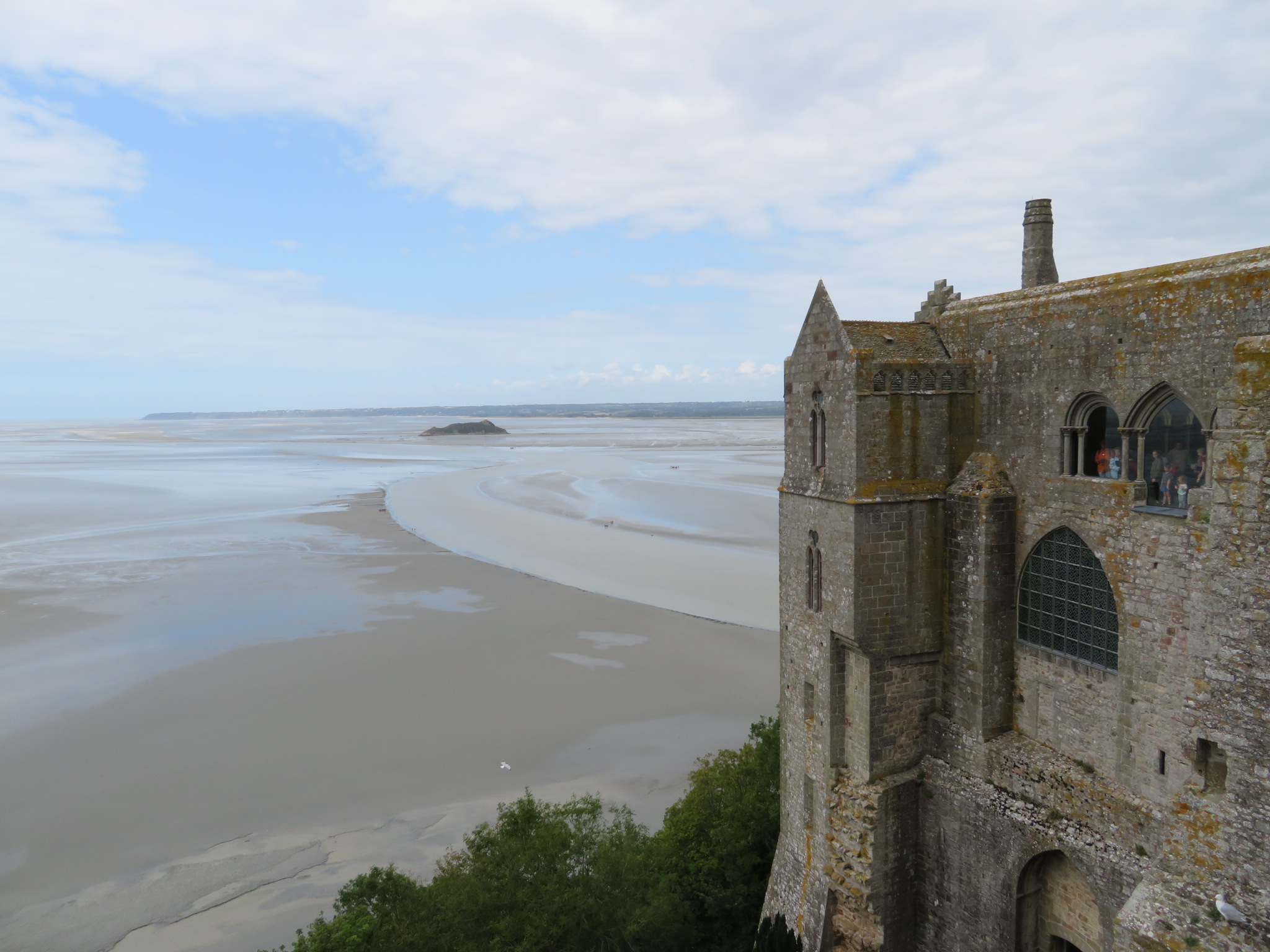 France Normandy, The Pilgrim's Trail, Mont St. Michel,  Pilgrims way from abbey, Walkopedia