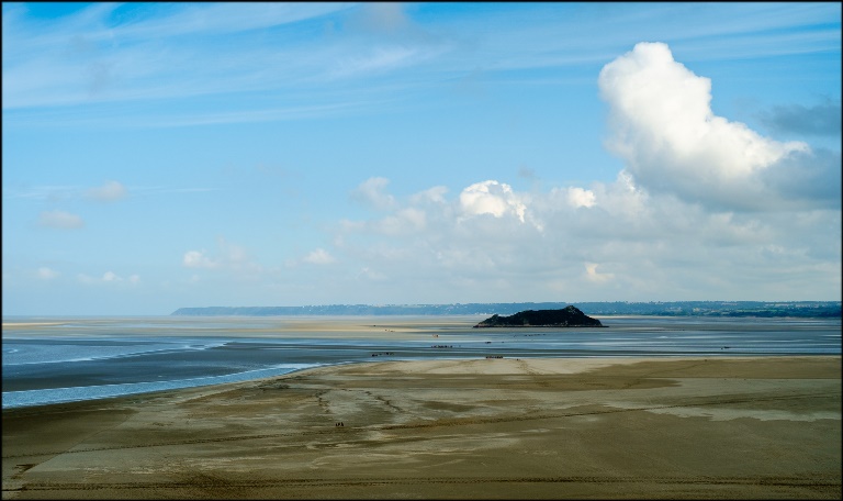 France Normandy, The Pilgrim's Trail, Mont St. Michel, Low Tide , Walkopedia