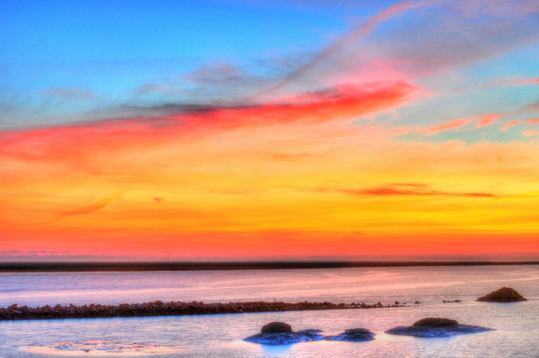 France Normandy, The Pilgrim's Trail, Mont St. Michel, Mont St. Michel Sunset , Walkopedia