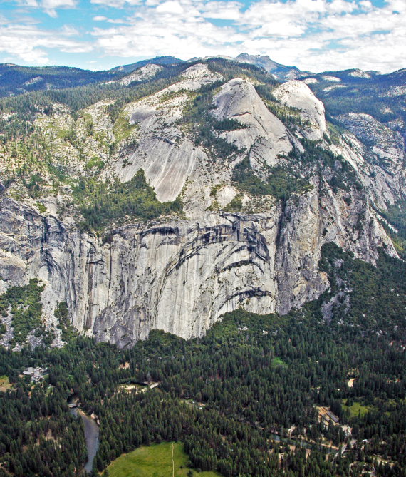 USA California Yosemite, Yosemite National Park, North Dome and Royal Arches , Walkopedia