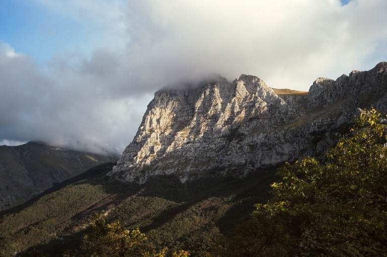 Italy Sibillini, Sibillini, View of Monte Bove in the Sibellini Mountains from valley flank, Le Marche, Walkopedia