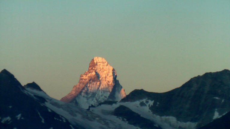 France Alps, Walkers Haute Route (Chamonix to Zermatt), Dawn Light on the Matterhorn, Walkopedia