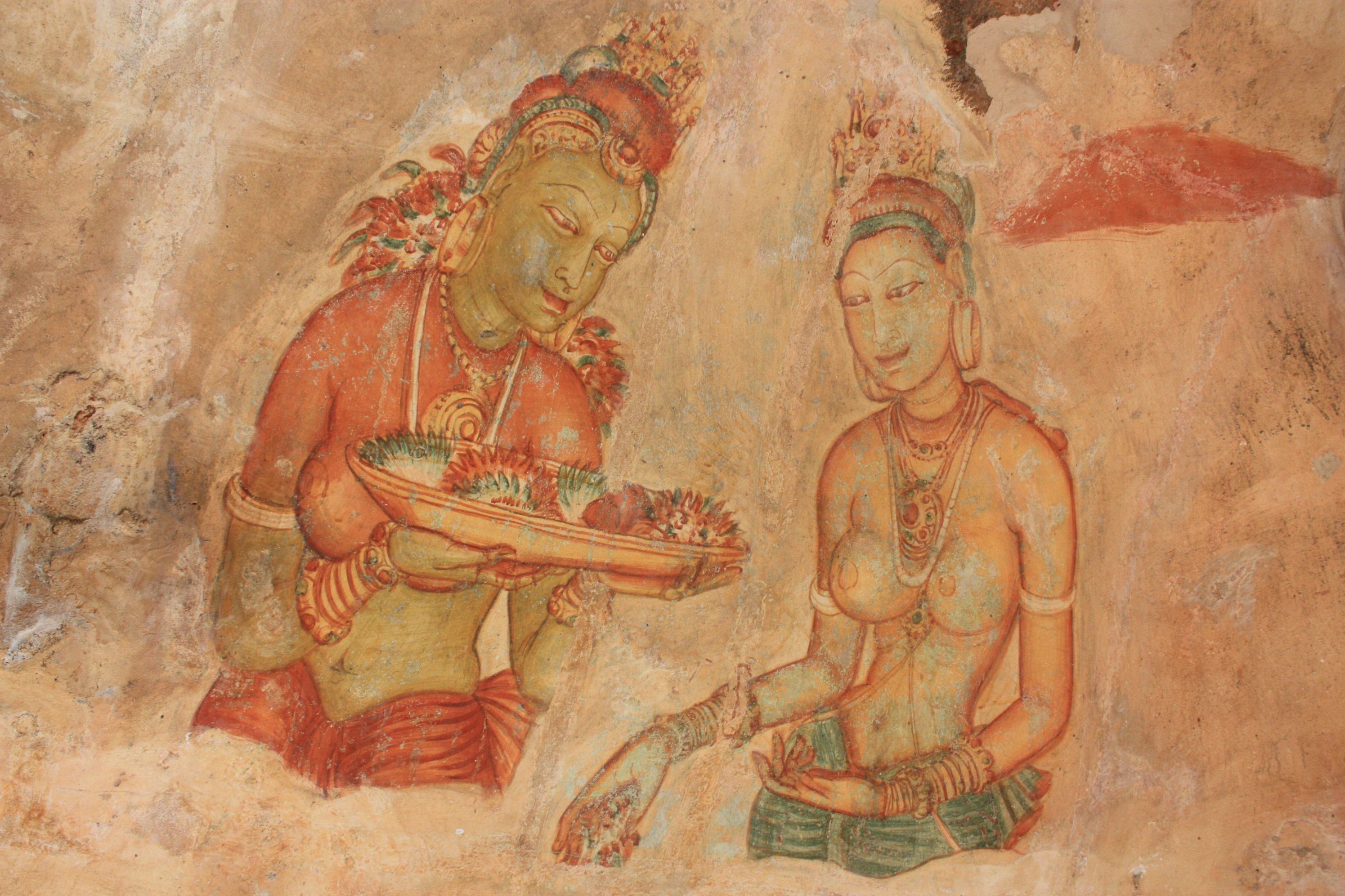 Sri Lanka, Sigiriya, The Damsels of Sigiriya, Walkopedia