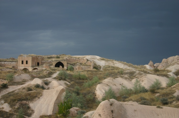 Turkey Central Anatolia Cappadocia, Ak Tepe, Cavusin ruins, Walkopedia
