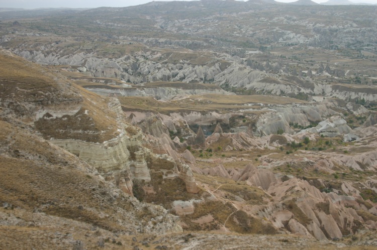 Turkey Central Anatolia Cappadocia, Ak Tepe, West From the top, Walkopedia