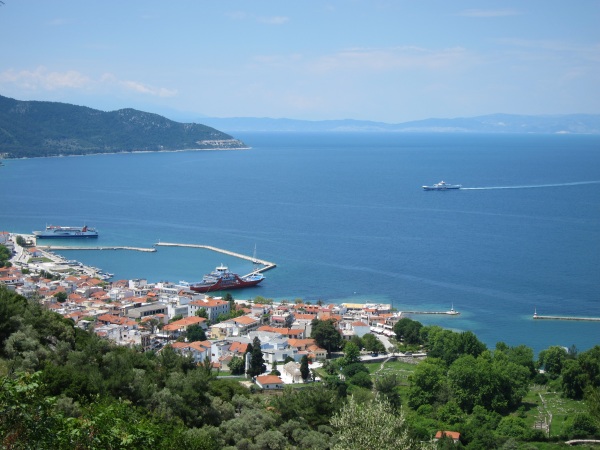 Greece Aegean Islands, Limenas Walls, Thasos, Limenas Walls - Over the harbour, Walkopedia