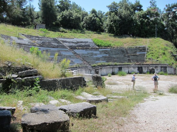 Greece Aegean Islands, Limenas Walls, Thasos, Limenas Walls - Theatre, Walkopedia