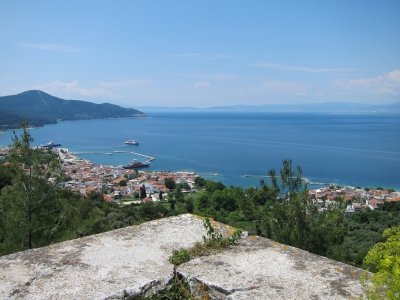 Greece Aegean Islands, Limenas Walls, Thasos, Limenas Walls - © From temple of Athena, Walkopedia