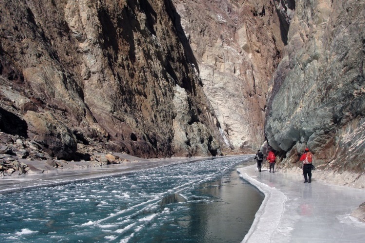 India Ladakh, Zanskar River in Winter, , Walkopedia