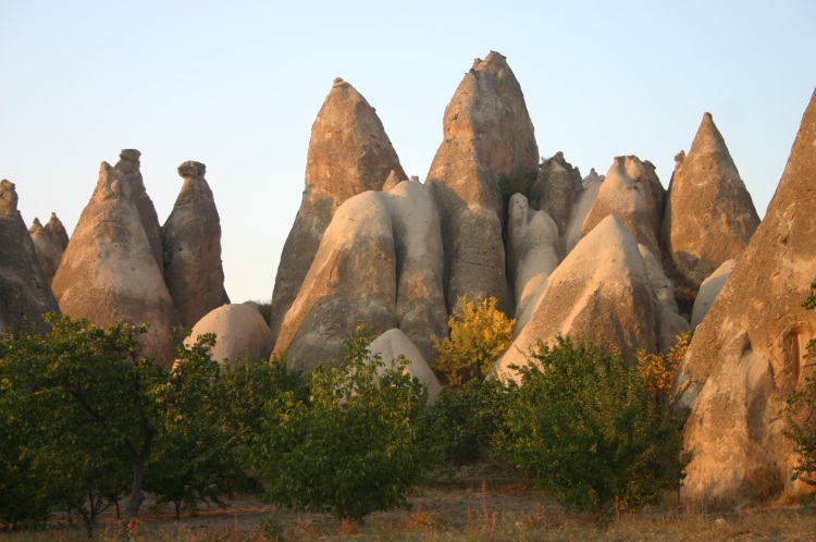 Turkey Central Anatolia Cappadocia, First Ridge East of Goreme, Evening light, Walkopedia