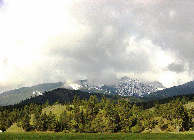 Bitterroot Mountains: Bitterroot Mountains - Traces of snow - © Copyright Flickr User bitterroot