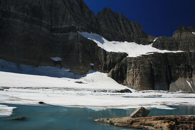 USA Western: Glacier NP, Grinnell Glacier Trail, Grinnell Glacier Trail - Grinnell Glacier, Walkopedia