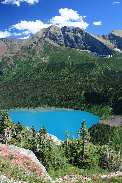 USA Western: Glacier NP, Grinnell Glacier Trail, Grinnell Glacier Trail - Grinnell Lake, Walkopedia