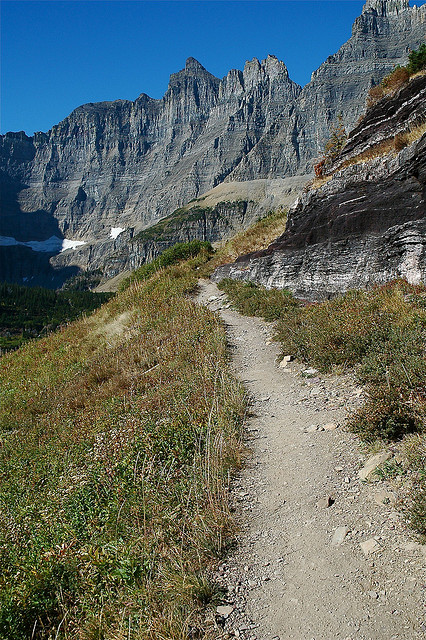 USA Western: Glacier NP, Iceberg Lake Trail, Iceberg Lake Trail - On the trail, Walkopedia