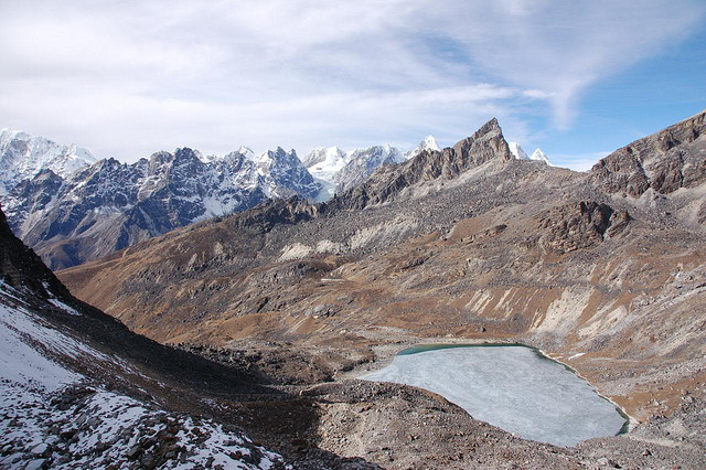 Nepal Everest Region, Bhote Kosi Valley, Bhote Kosi Valley - west From Renjo La, Walkopedia