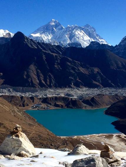Gokyo and Everest - © Marylin Ellem... Gokyo Valley: Gokyo and Everest - © Marylin Ellem...