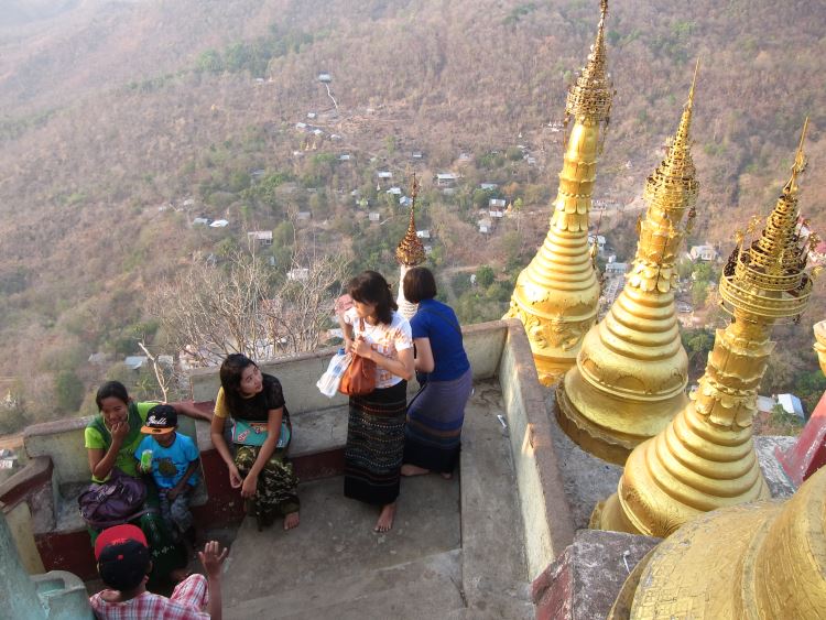 Myanmar, Mount Popa , Mt Popa - just below the top, Walkopedia