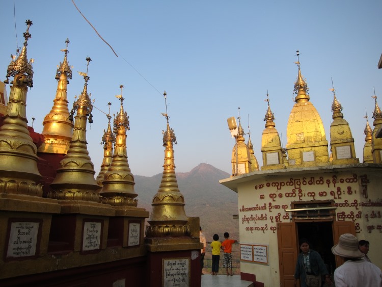 Myanmar, Mount Popa , Mt Popa - the top, volcano in background, Walkopedia