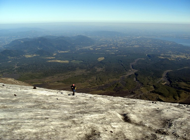 Chile Patagonia: Villarrica NP, Villarrica NP, From Volcan Villarrica , Walkopedia