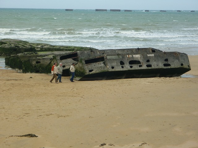 France Normandy, D-Day Beaches, D-Day Beaches - Gold, remnants of Mulberry harbour, Walkopedia