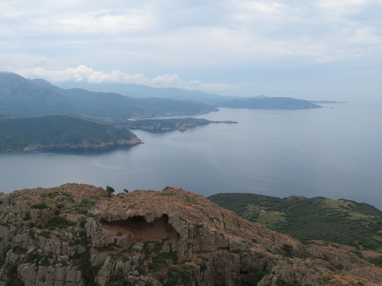 France Corsica, Corsica Walking, Capu Rossu - South from the tower, Walkopedia