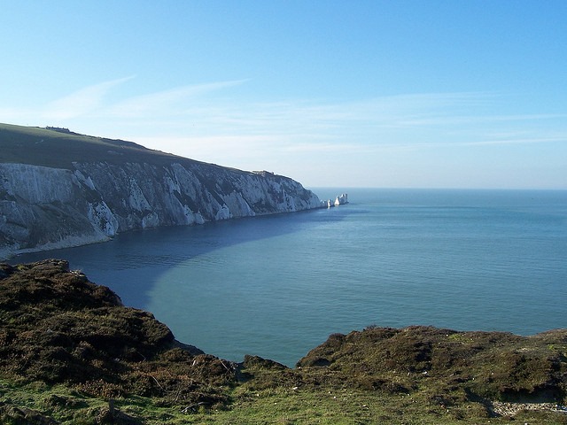 United Kingdom England South, Tennyson Trail, Isle of Wight, Tennyson Trail - The Needles From Alum Bay, Walkopedia